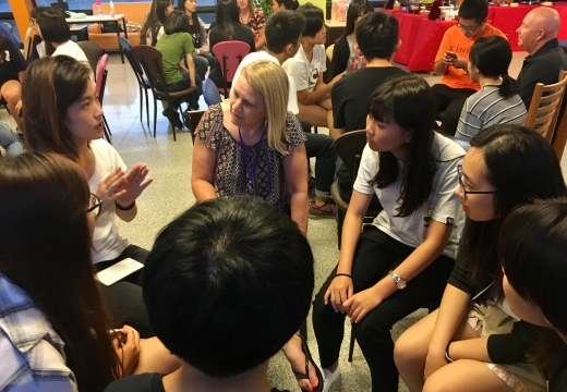 Working with college students in Taiwan